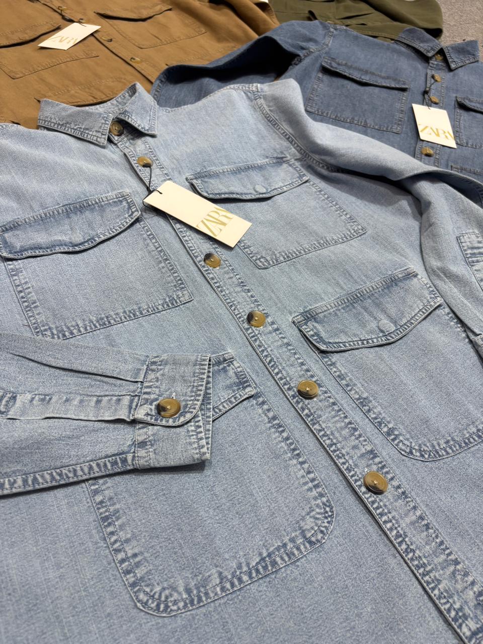 Urban Utility Denim Shirt – Box Fit Edition