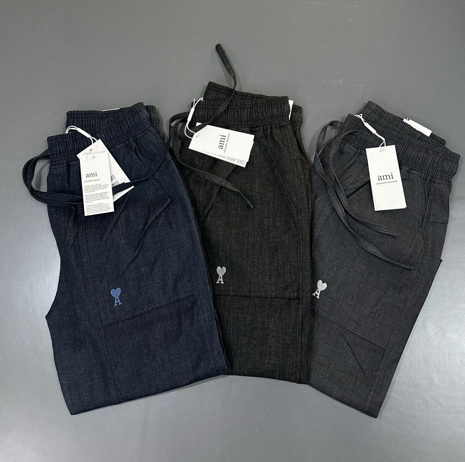 Denim Luxe Track Pants – Straight Fit Street Edition