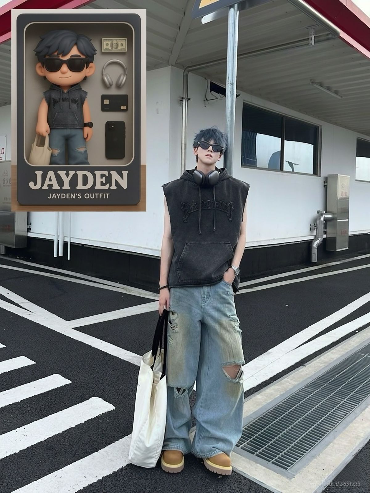 Vintage Wash Cut Sleeve Hoodie – Street Edition