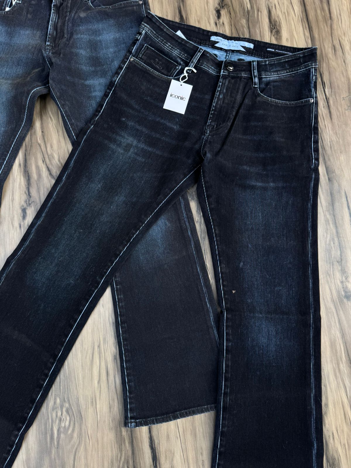 Velvet Shade Bootcut Denims – Dual Tone Luxe Fit