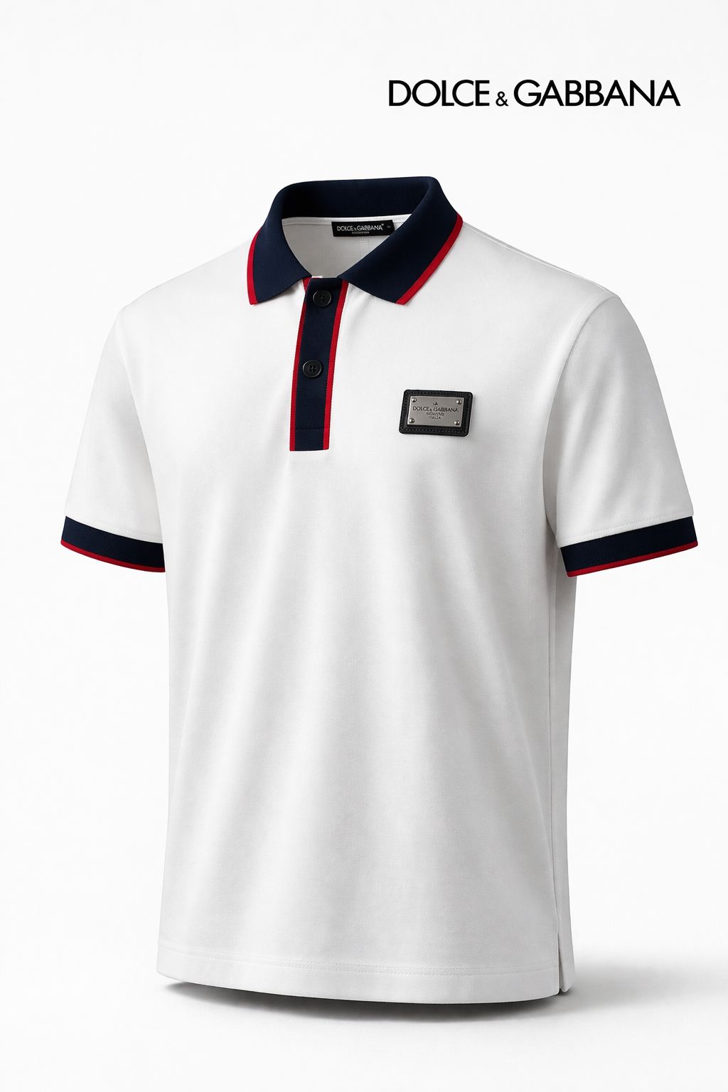 Milano Crest Luxe Polo – Contrast Collar Edition