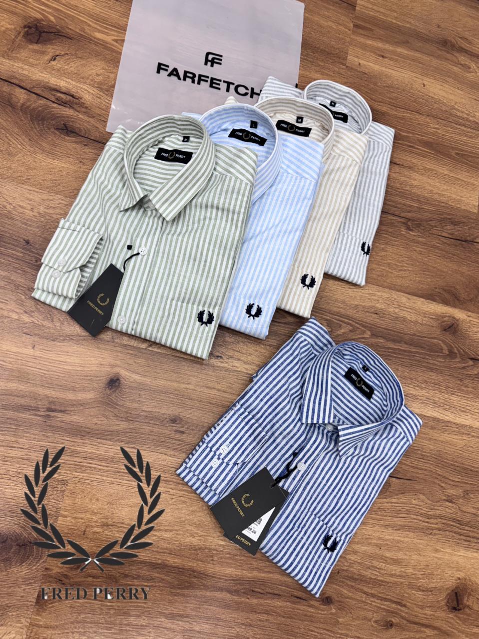 Premium Linen Stripe Shirts
