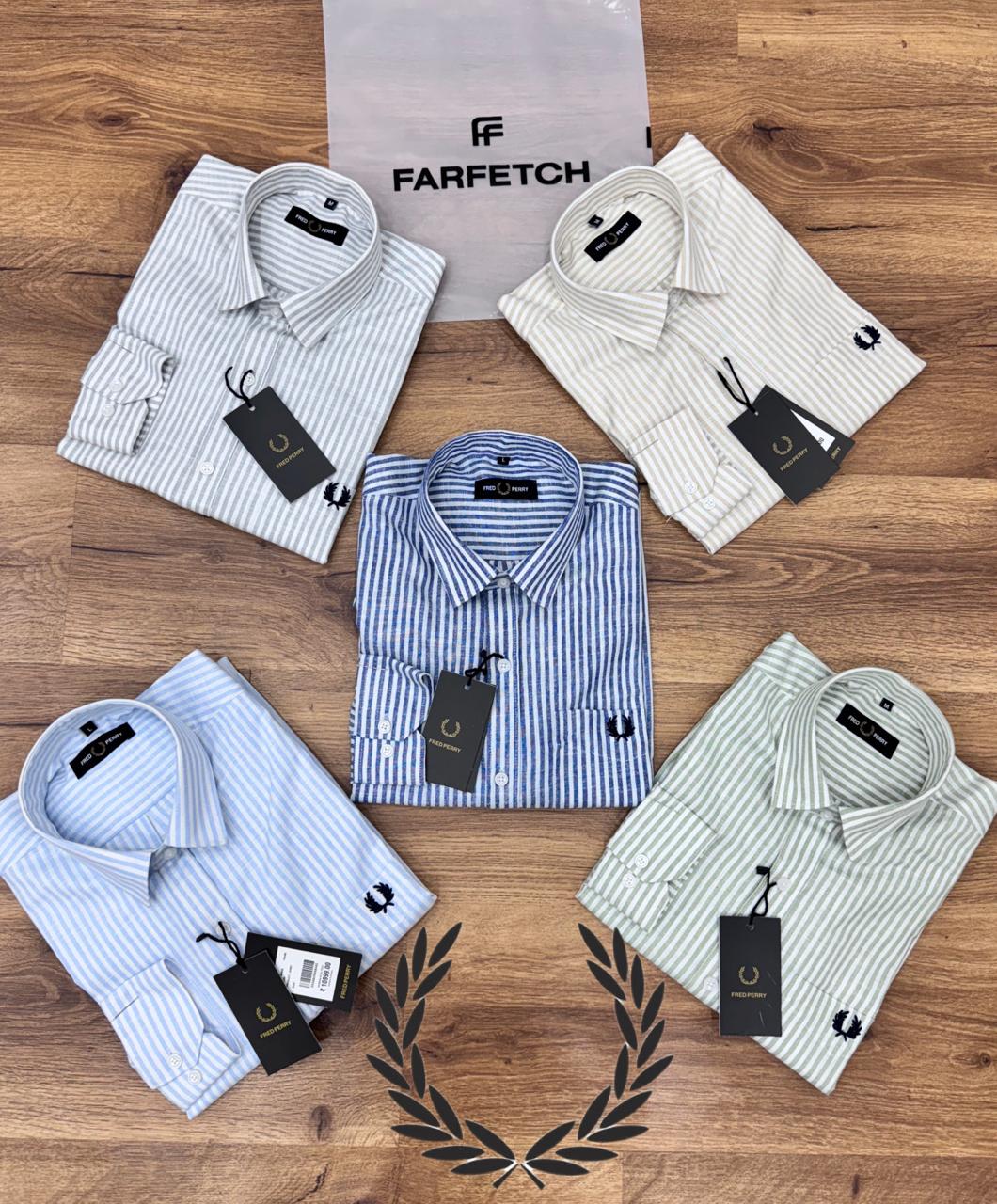 Premium Linen Stripe Shirts