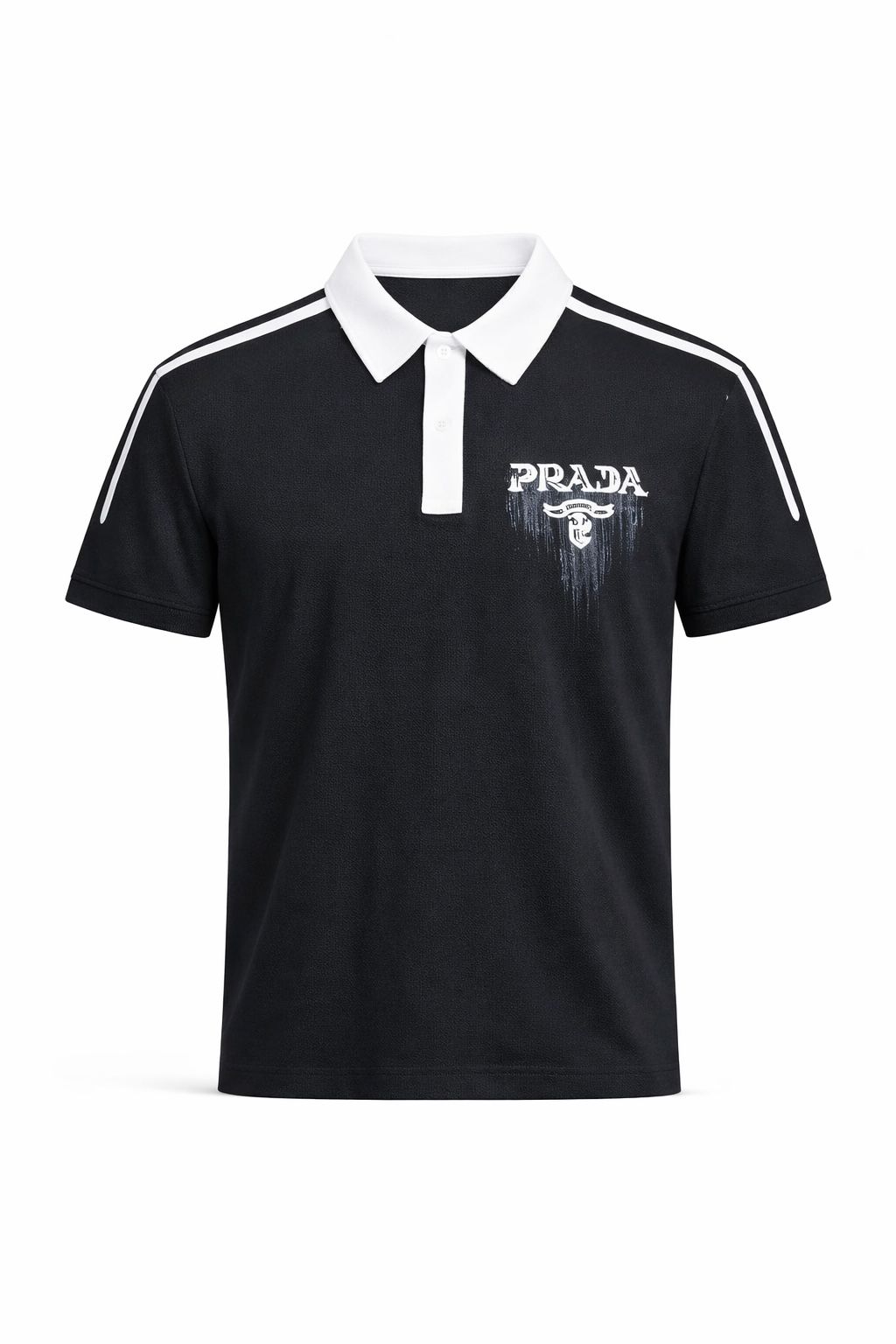 Monochrome Luxe Polo Tee