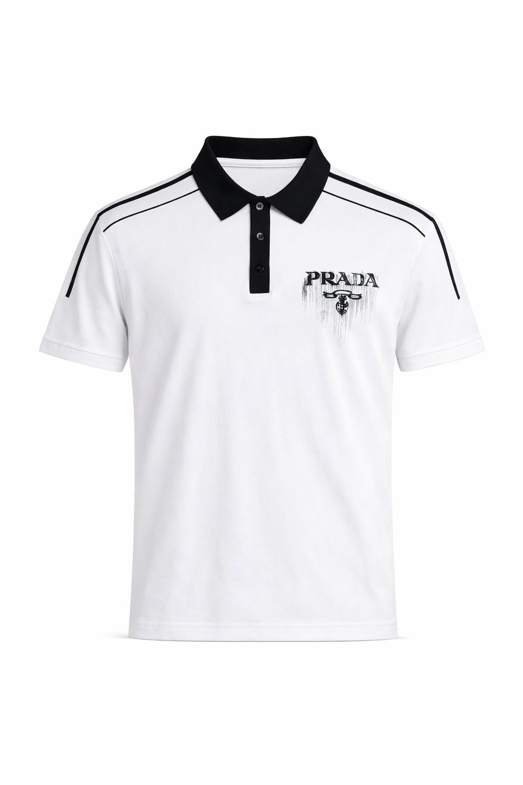 Monochrome Luxe Polo Tee