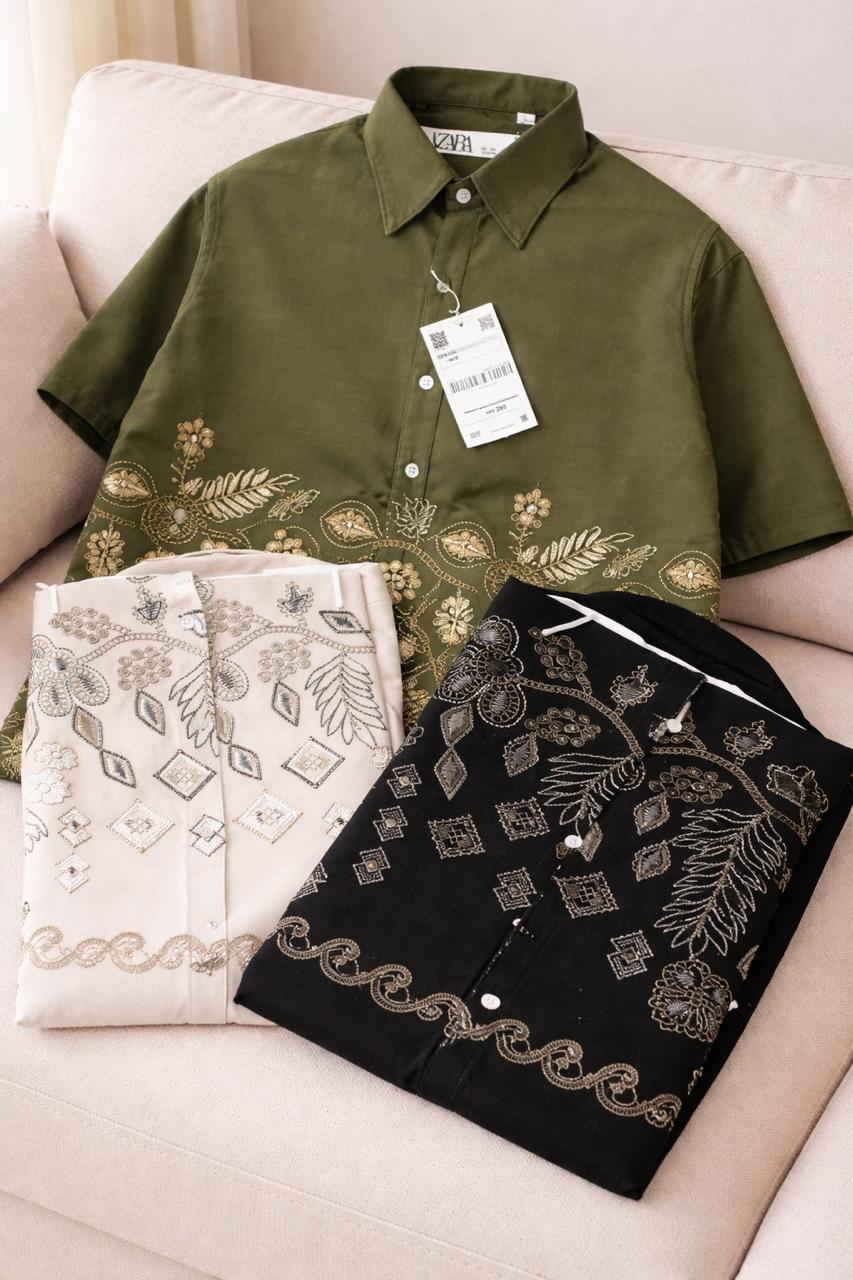 Heritage Embroidered Linen Shirt – Summer Luxe Edition
