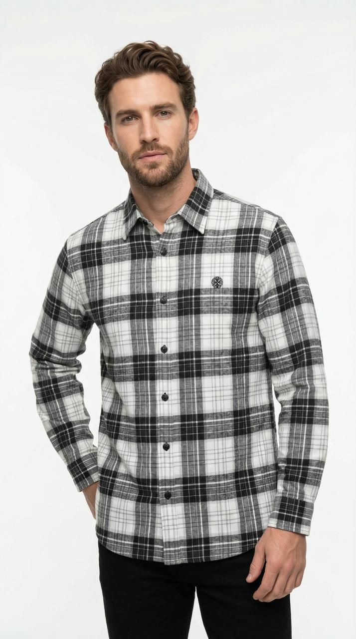 Heritage Check Linen Shirt – Premium Imported Edition