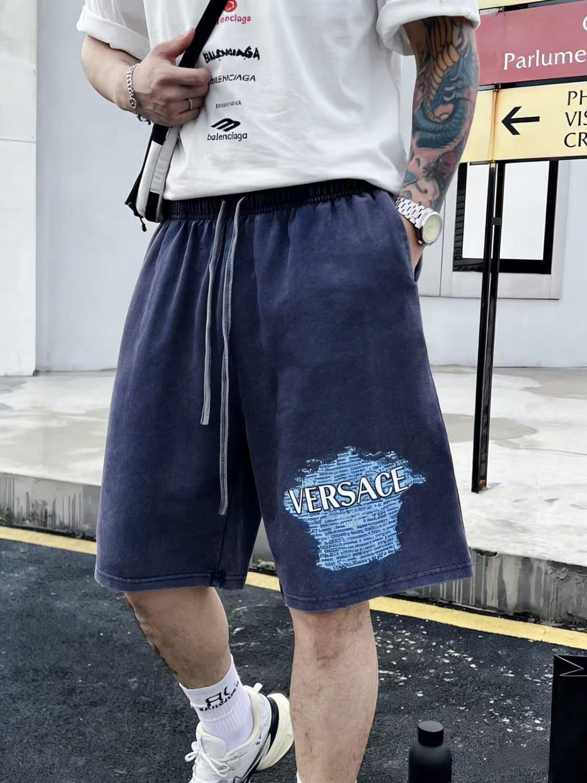 Indigo Luxe Printed Summer Shorts