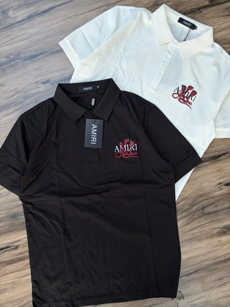 Signature Snake Embroidery Slim-Fit Polo