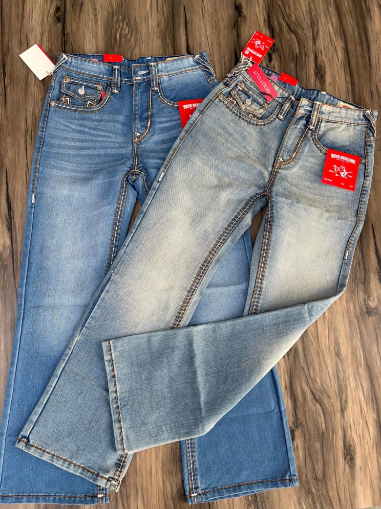 Heritage Stitch Bootcut Denim Jeans
