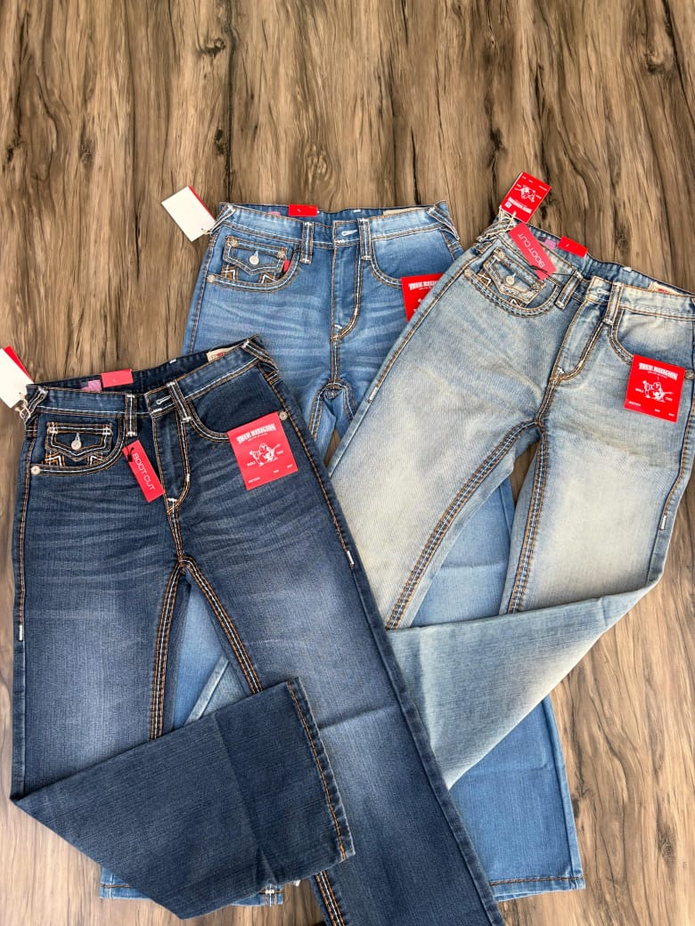 Heritage Stitch Bootcut Denim Jeans