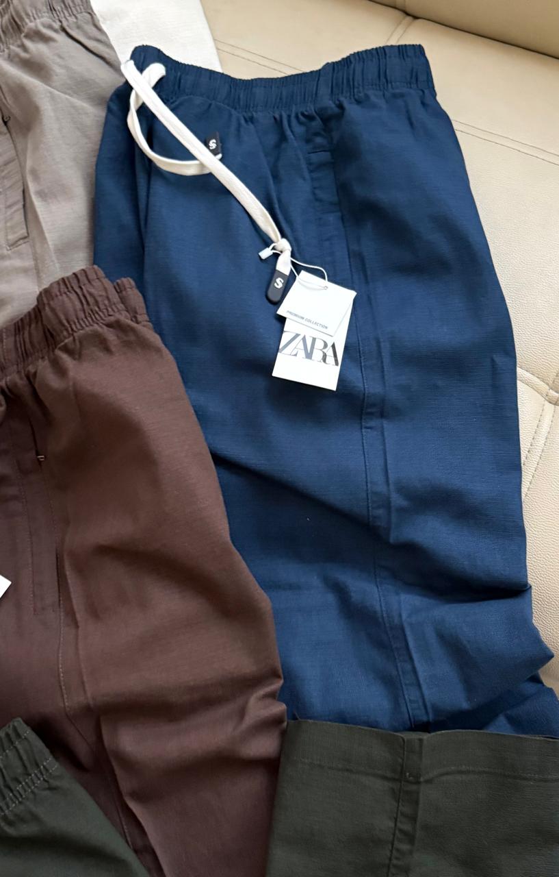 Elite Linen Comfort Straight-Fit Pants