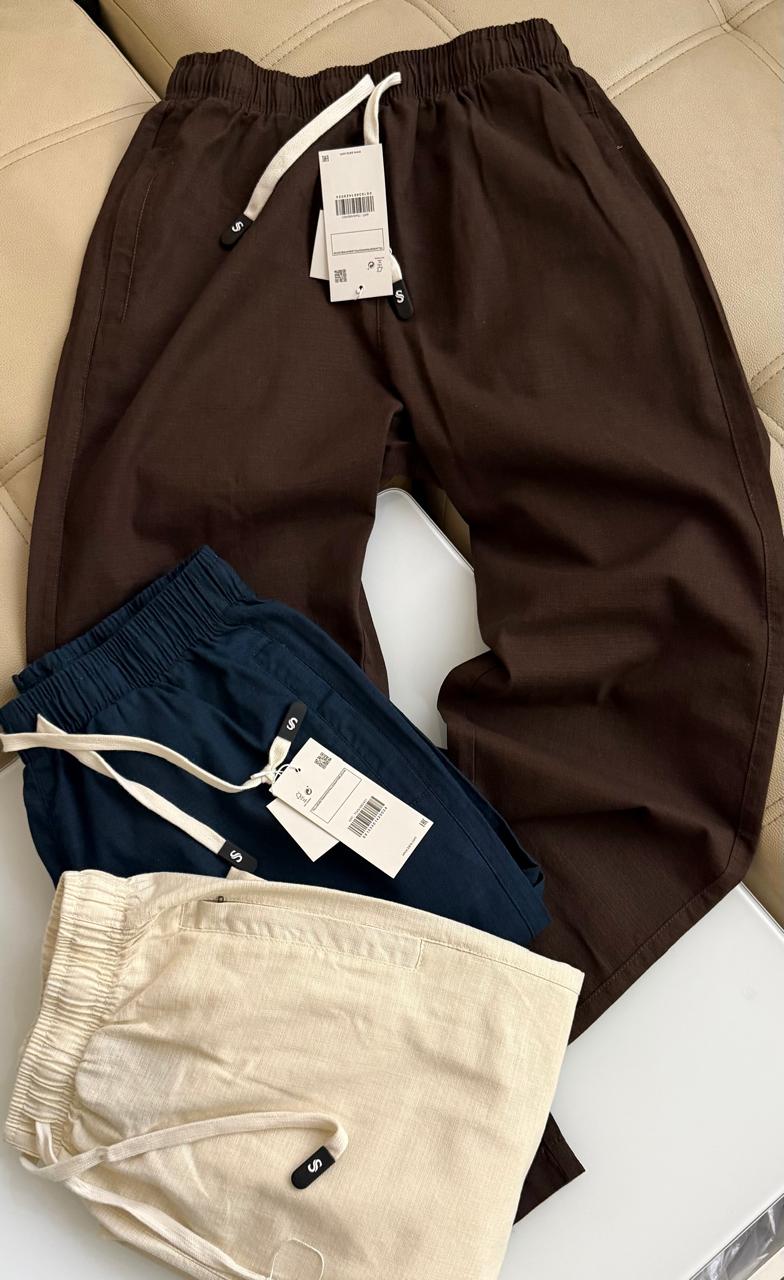 Elite Linen Comfort Straight-Fit Pants