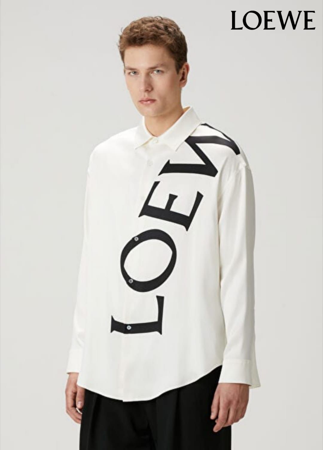 Luxury Oversized Statement Print Shirt