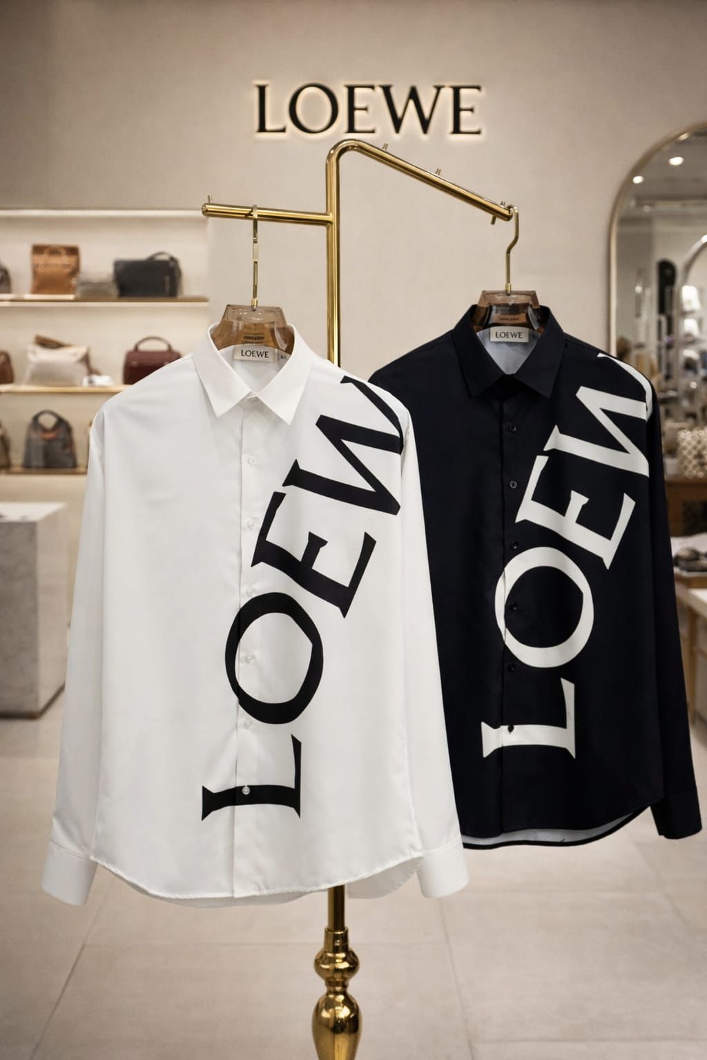 Luxury Oversized Statement Print Shirt