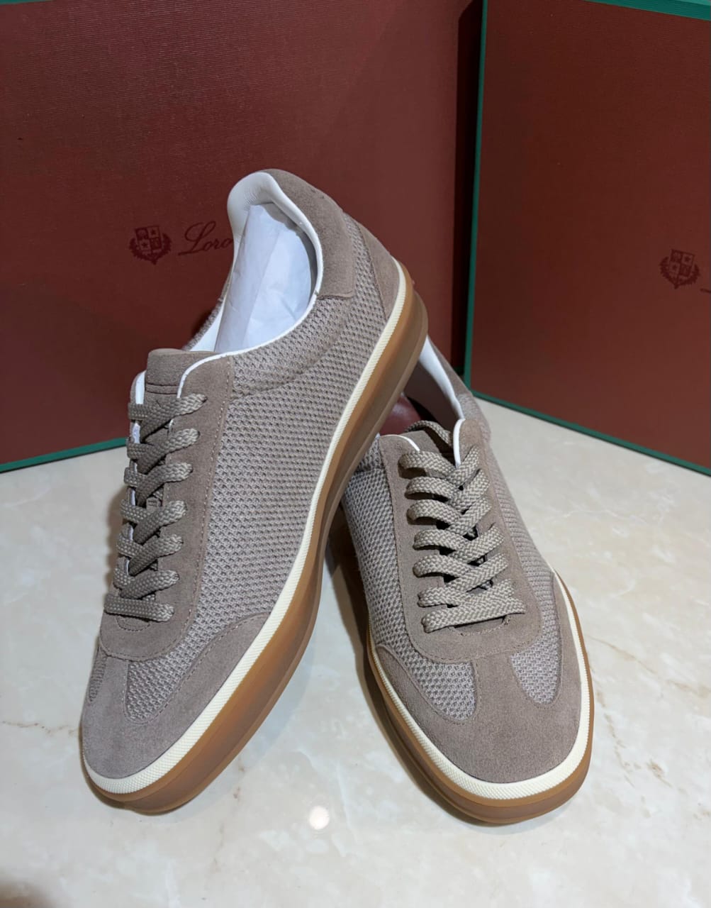 Luxury Suede Tennis Walk Sneakers