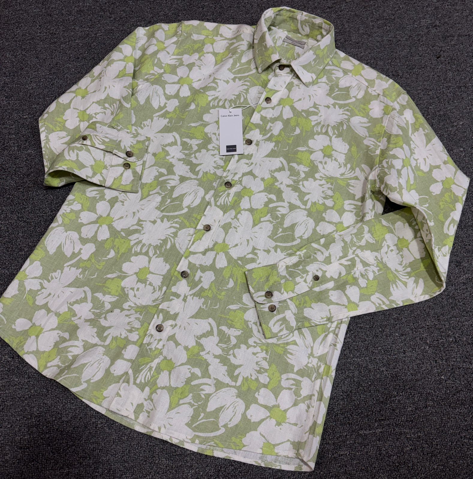 Summer Linen Blend Floral Shirts