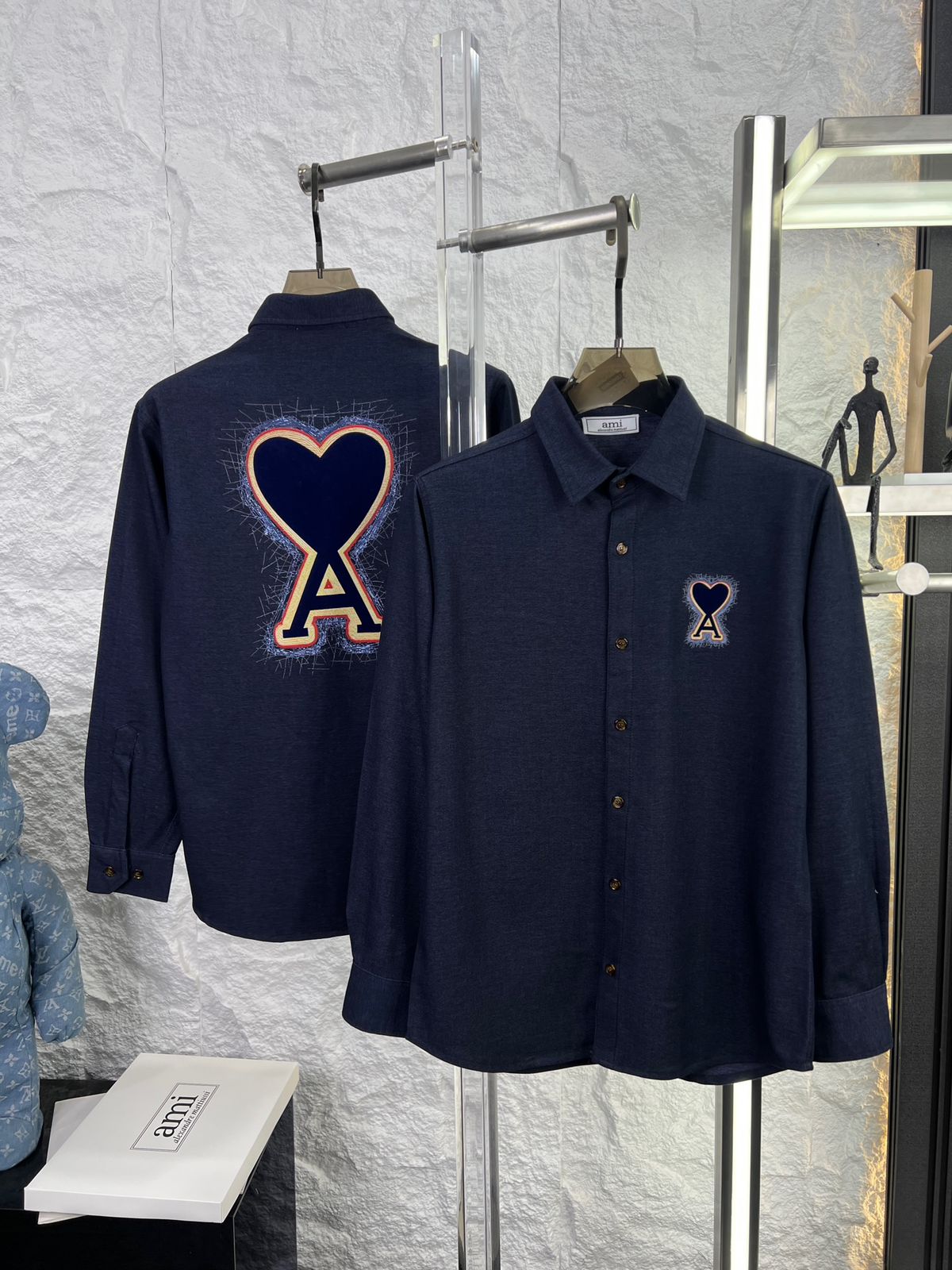 Heart Patch Korean Denim Shirt – Summer Edition