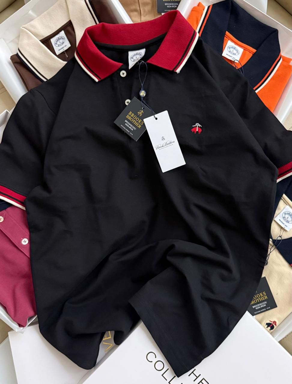 Elite Heritage Tipped Collar Polo Collection