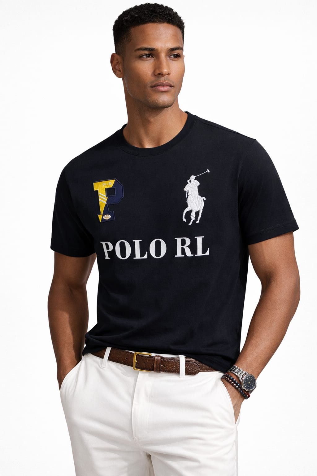 Premium Embroidered Crew Neck T-Shirts – Export Quality Edition
