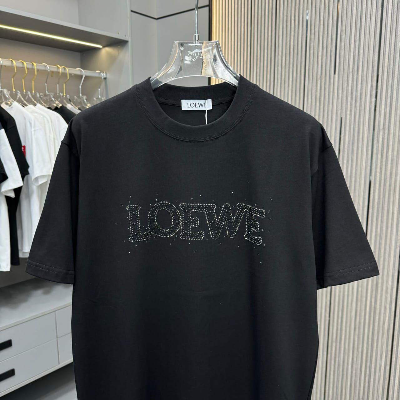 Premium Crystal Logo Crew Neck T-Shirt