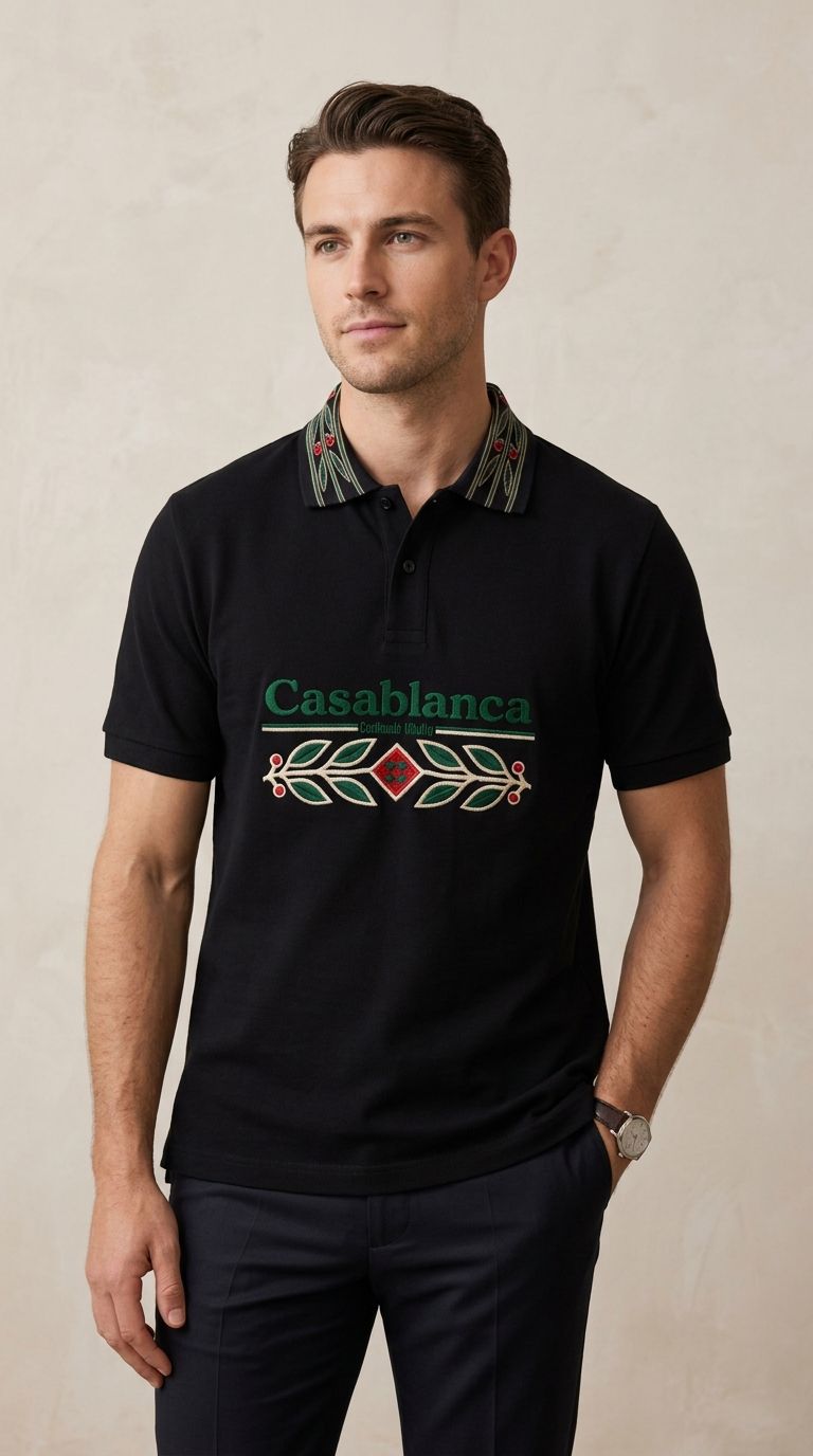 Signature Embroidered Polo – Premium Luxe Edition