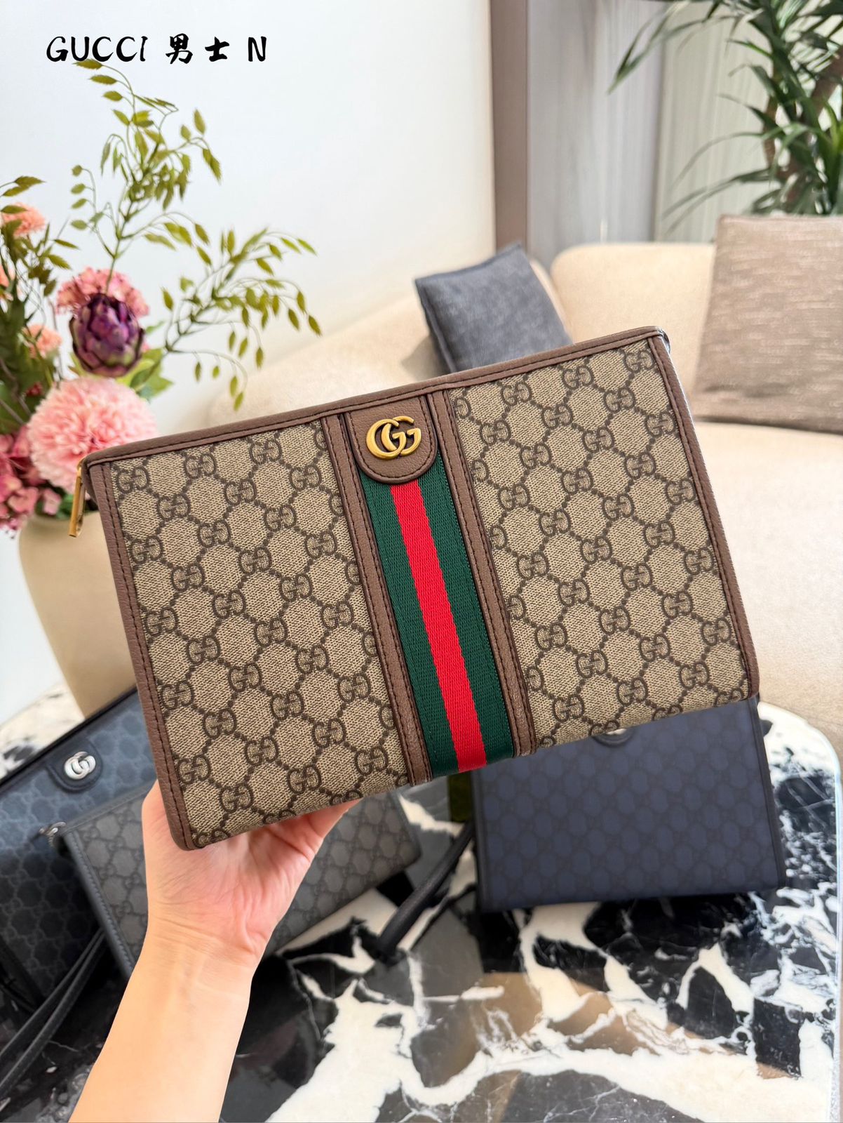 Monogram Luxe Hand Pouch (Premium Edition)