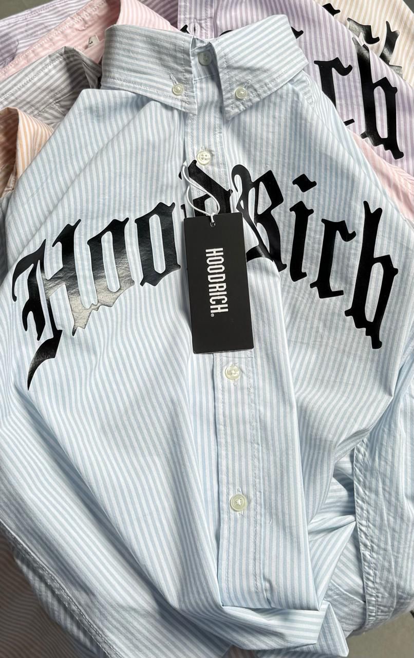 Urban Stripe Statement Cotton Shirt