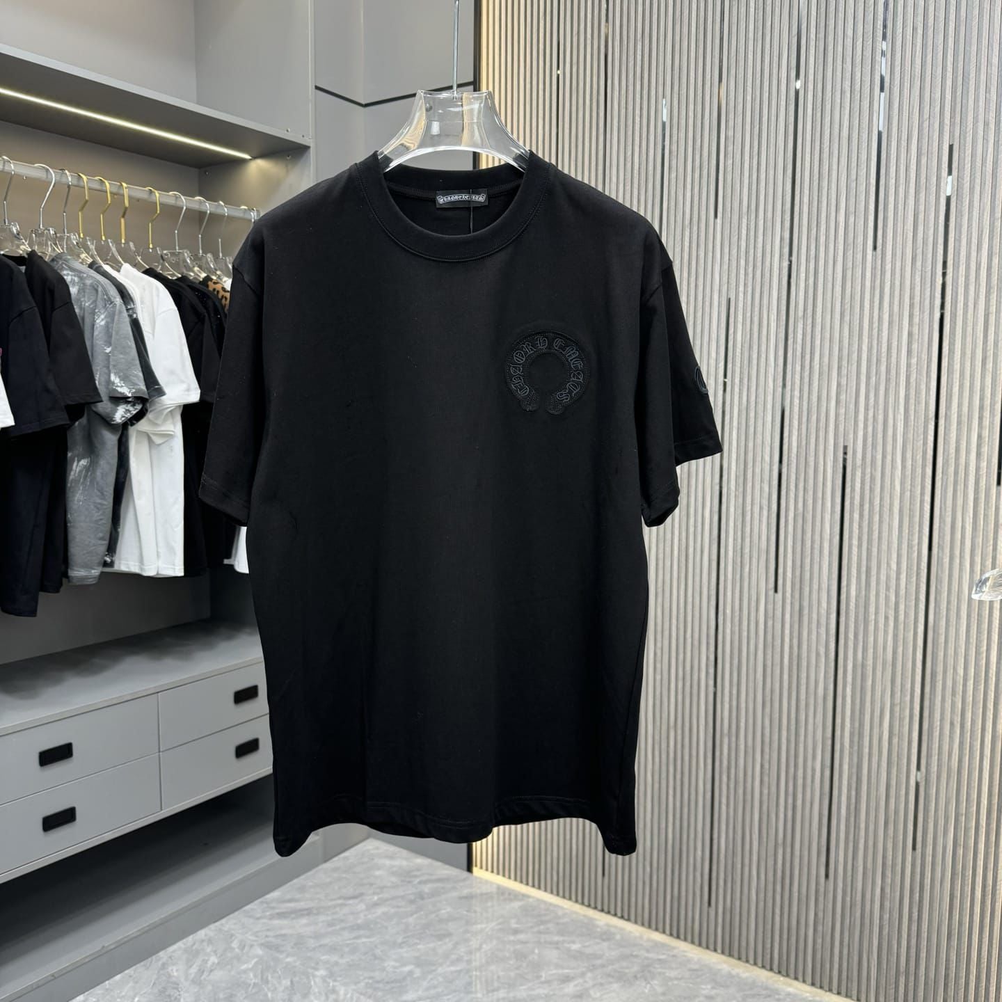 Monochrome Luxe Patch Heavyweight Tee