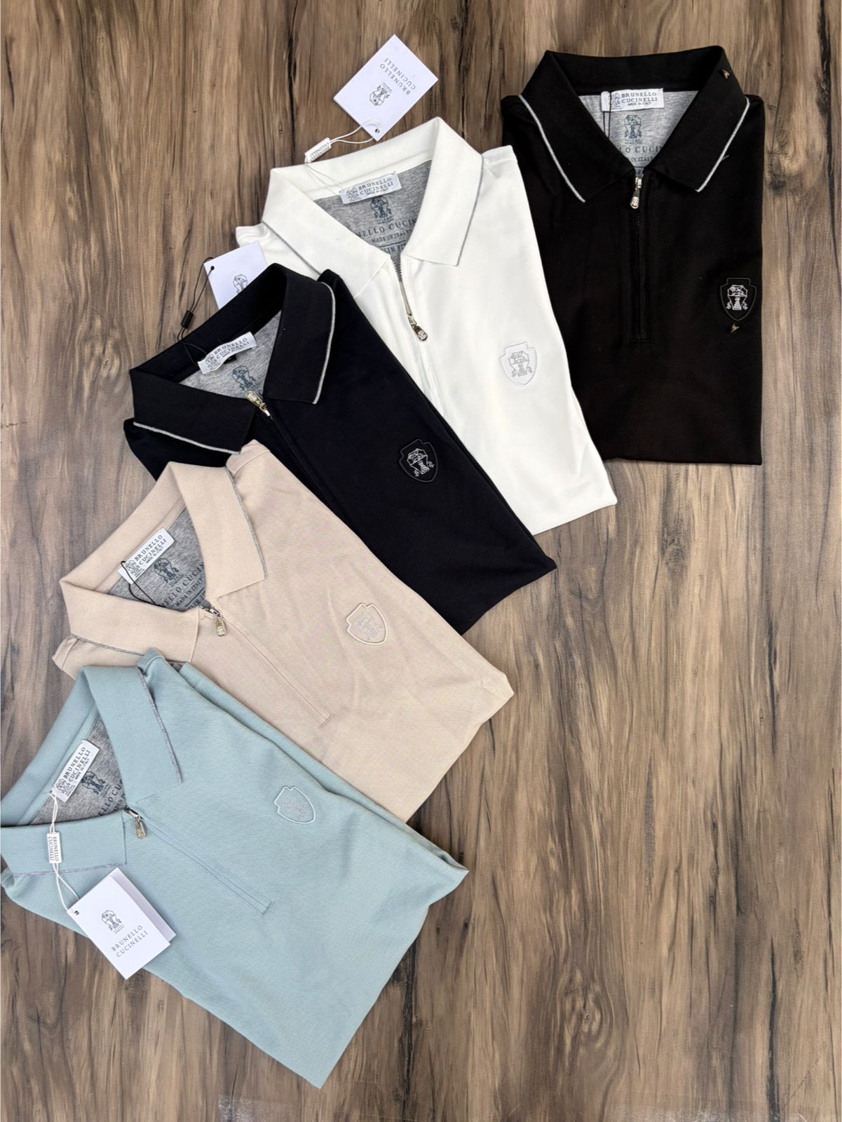 Elite Zip Collar Polo – Luxury Matte Edition