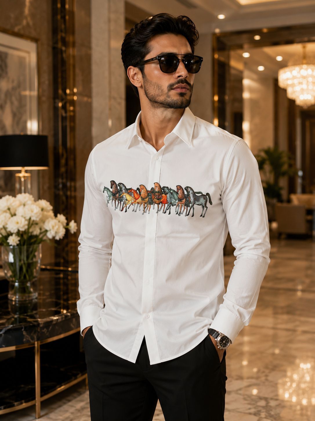 Heritage Horse Print Luxury Shirt