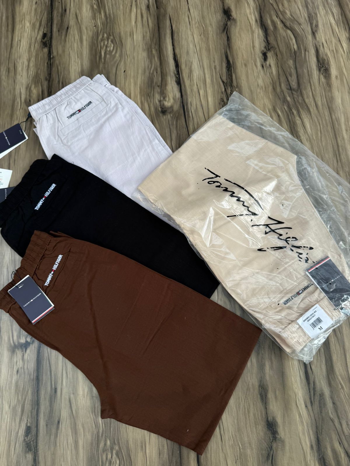 Coastal Linen Straight-Fit Trackpants