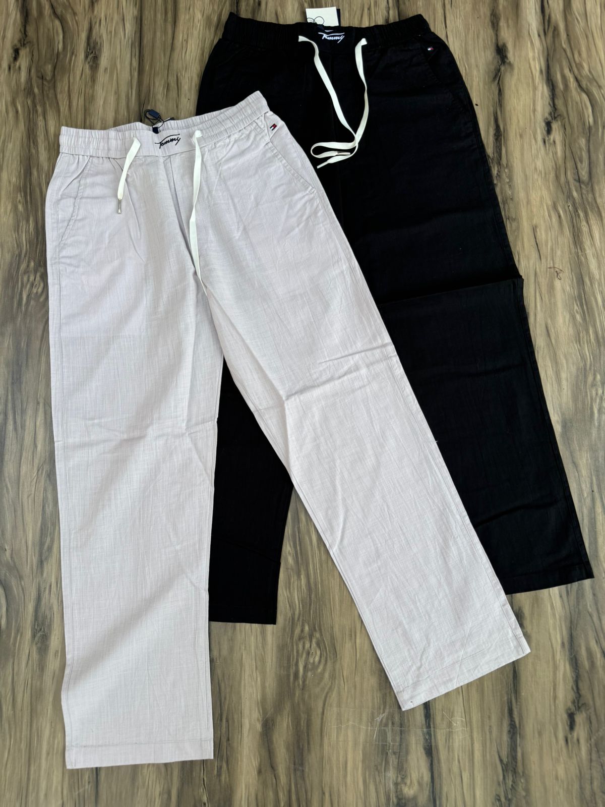 SummerEase Linen Straight-Fit Track Pants