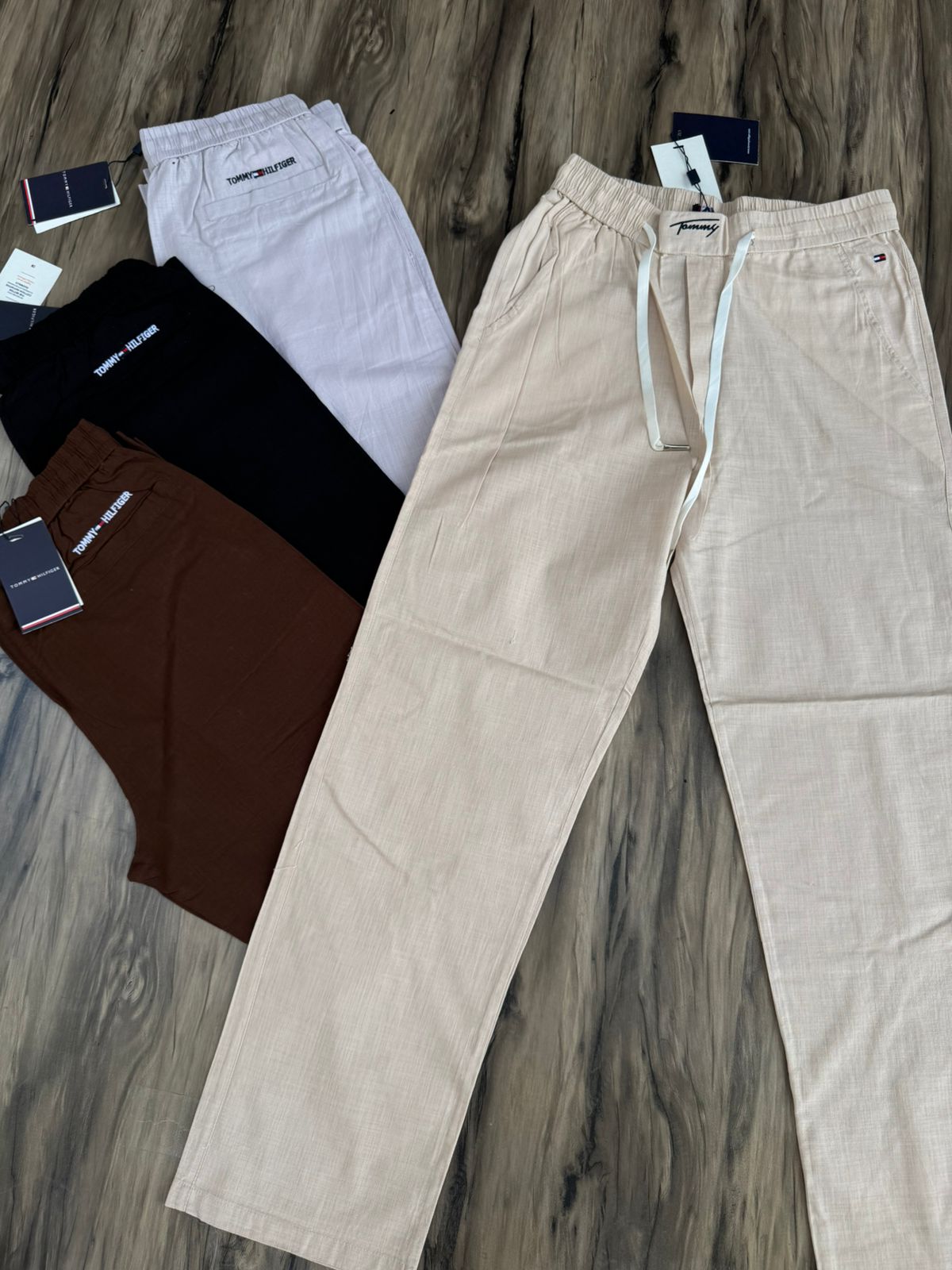 SummerEase Linen Straight-Fit Track Pants