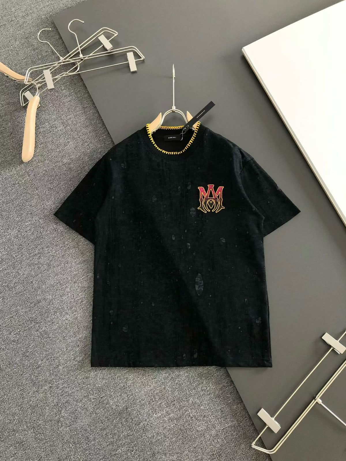 Vintage Flame Embroidered T-Shirt