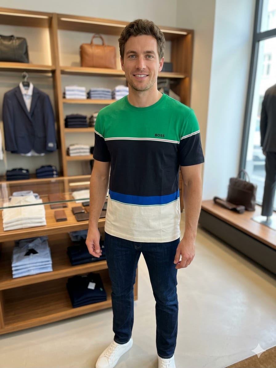Classic Colorblock Crew Neck T-Shirt