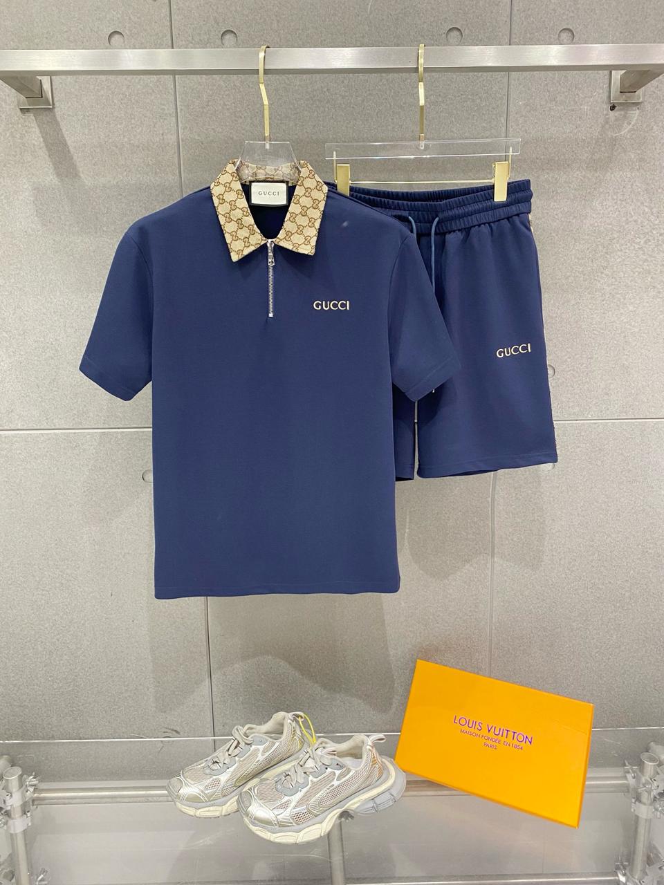 Royal Zip Polo Cord Set