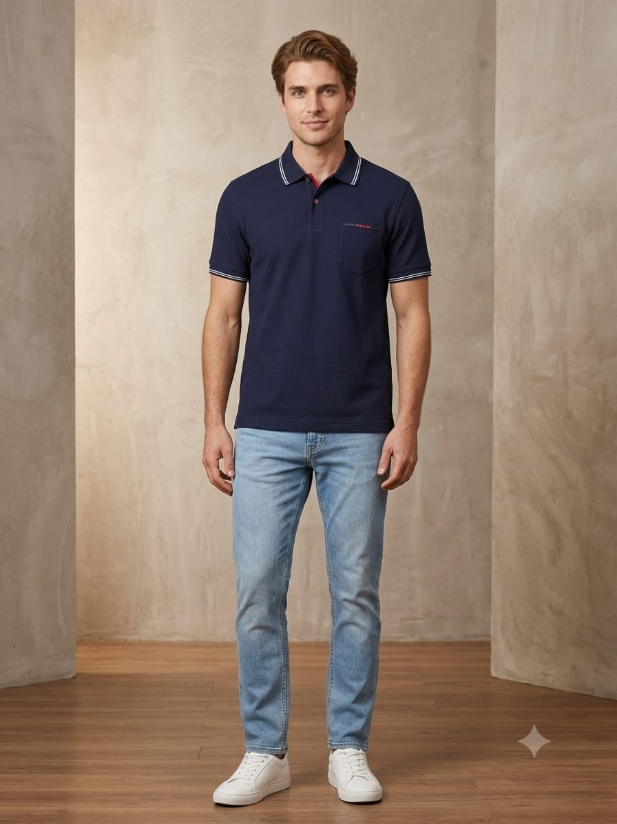 Premium Textured Polo T-Shirt