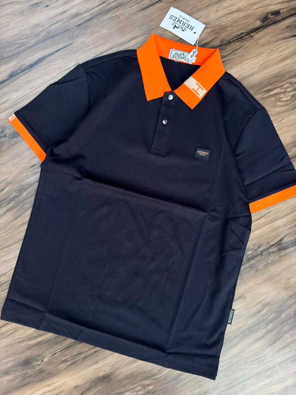 Premium Contrast Collar Polo T-Shirt