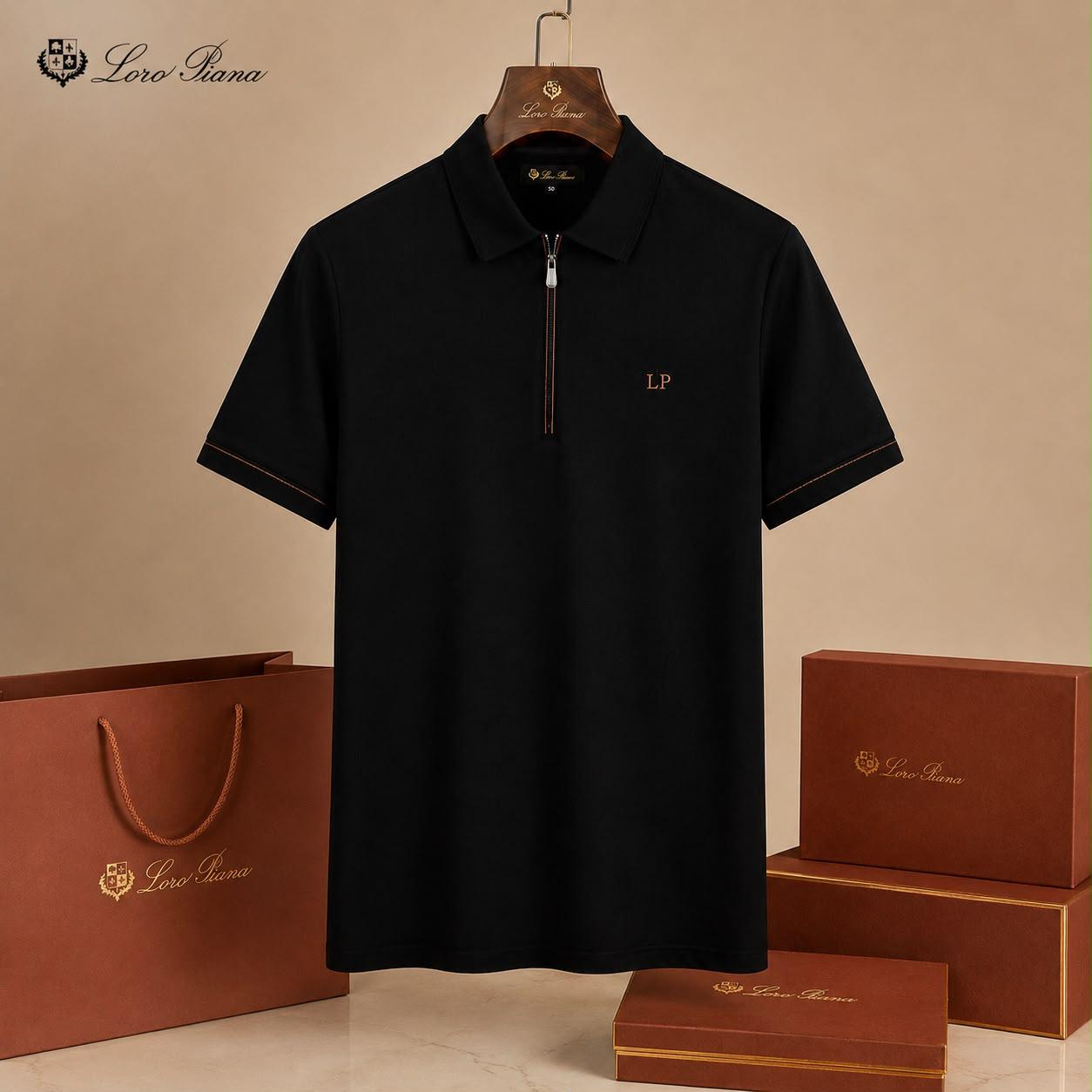 Premium Half-Zip Polo T-Shirt