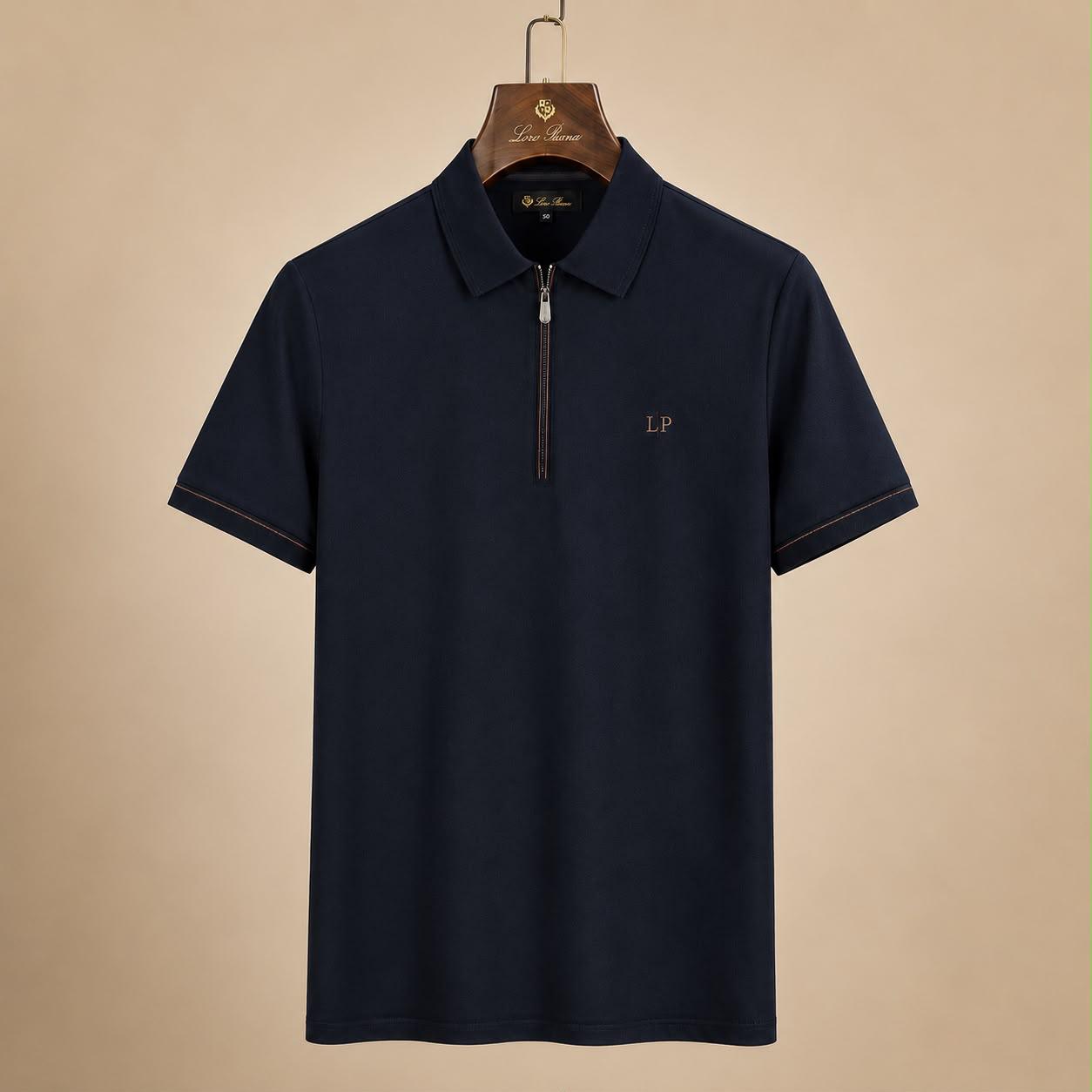 Premium Half-Zip Polo T-Shirt