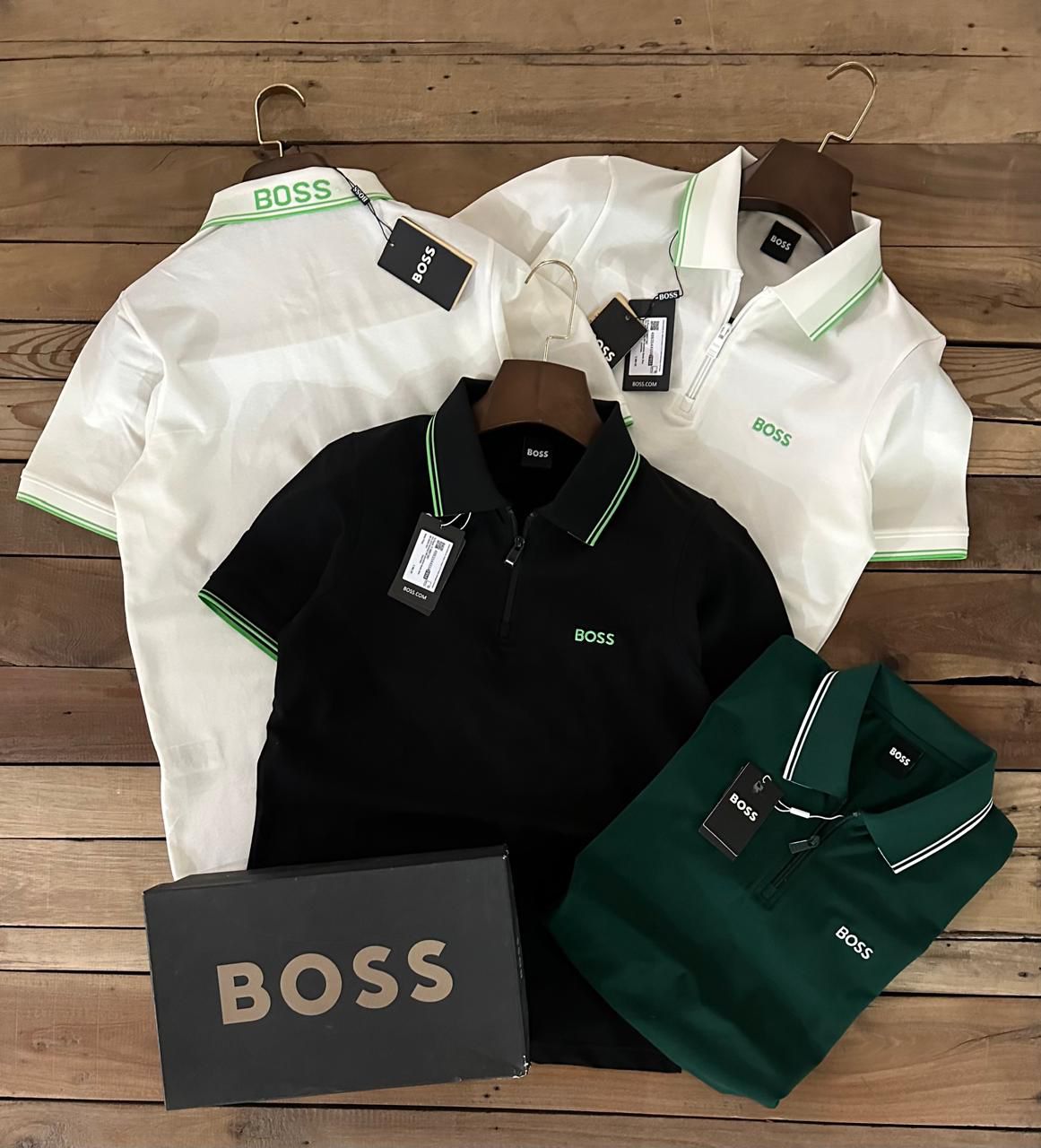 Premium Quarter-Zip Stretch Polo T-Shirt