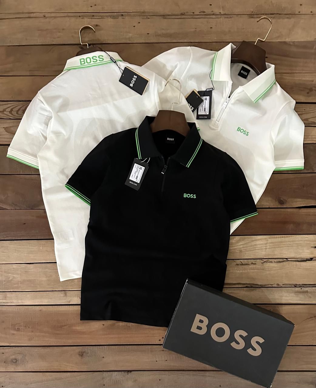 Premium Quarter-Zip Stretch Polo T-Shirt
