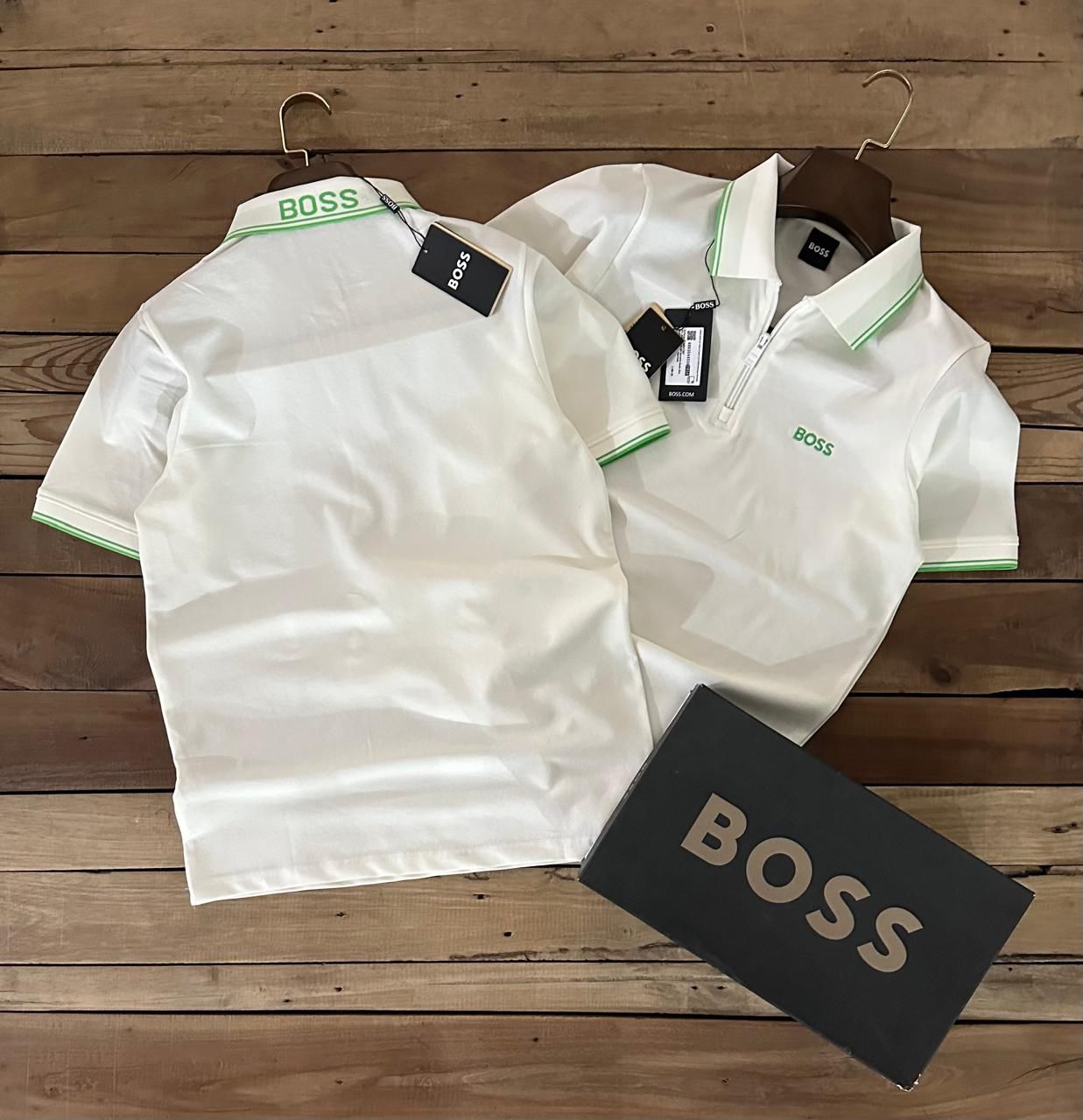Premium Quarter-Zip Stretch Polo T-Shirt