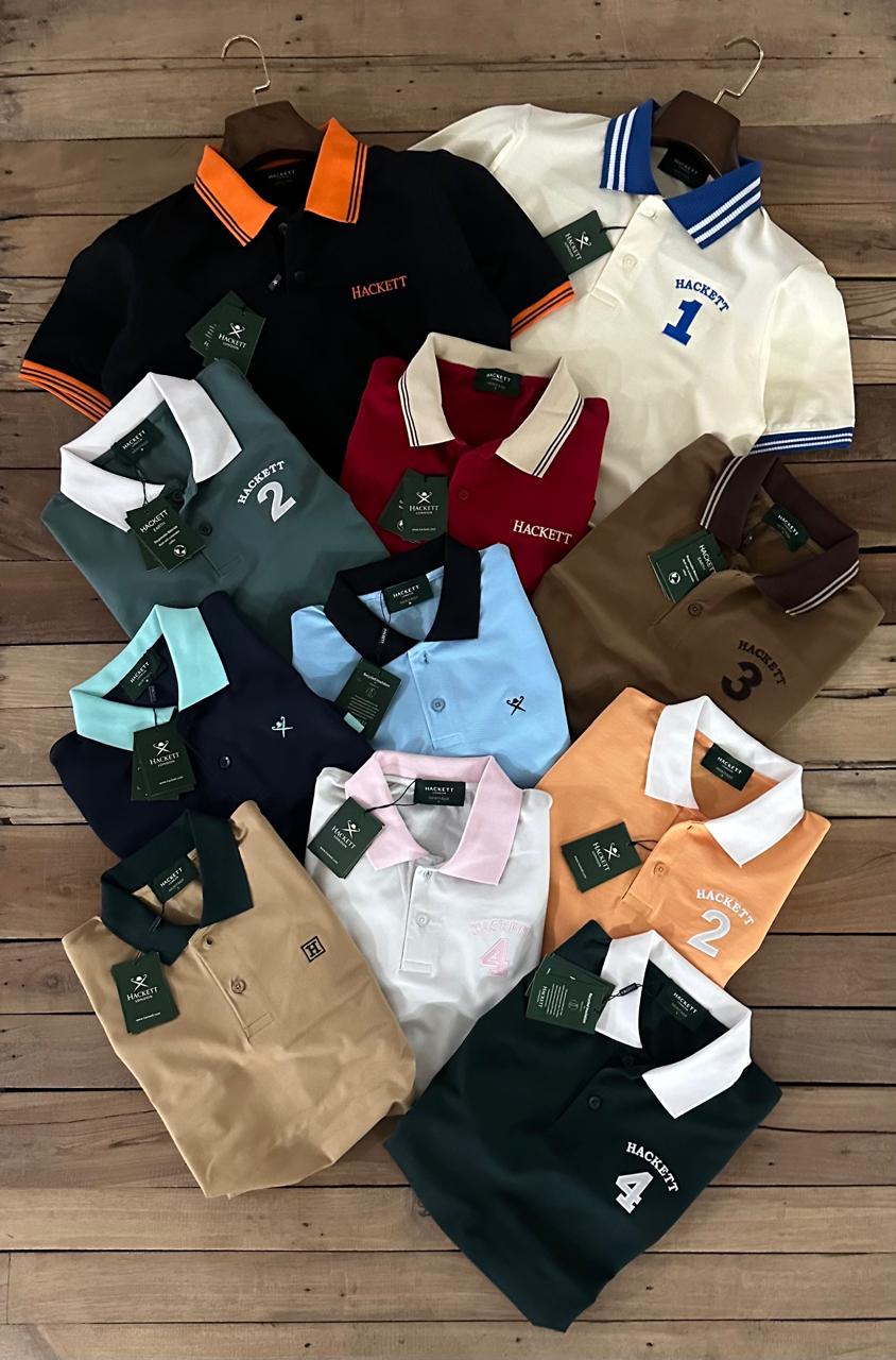 Premium Embroidered Stretch Polo T-Shirt