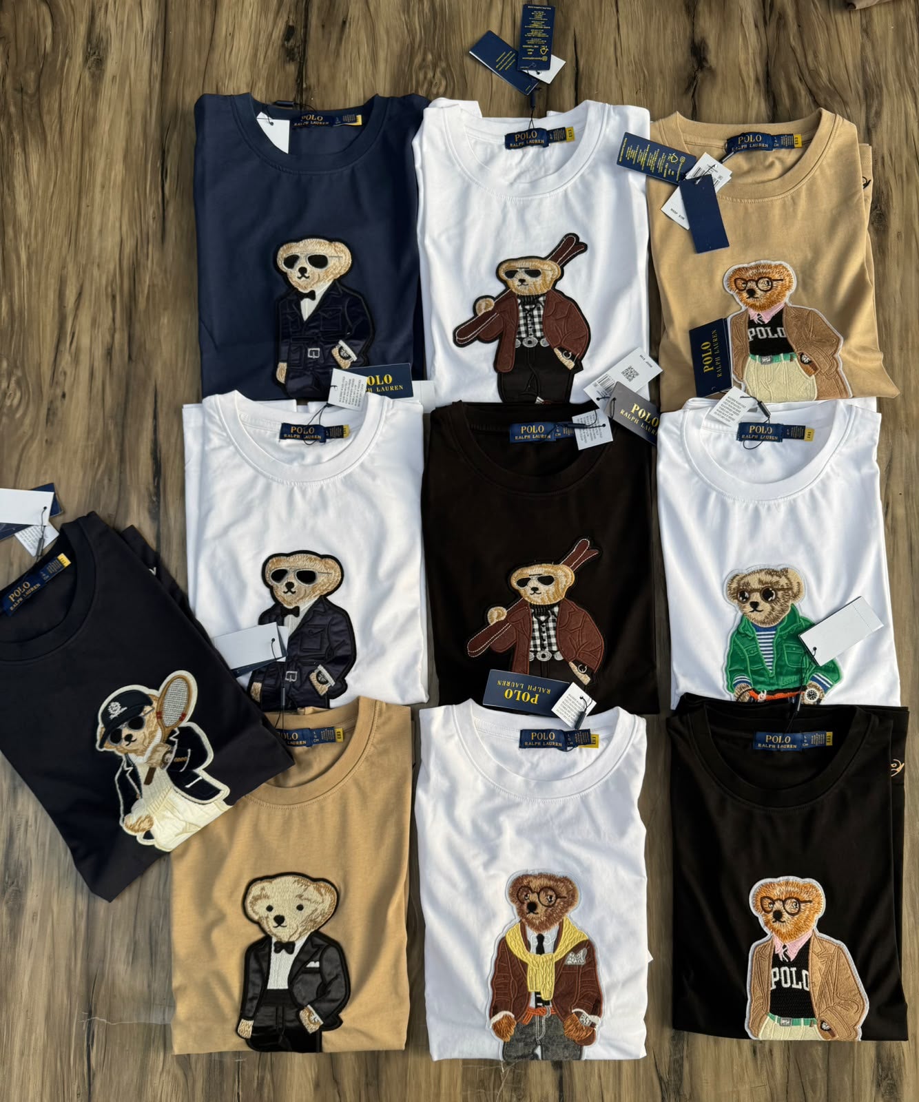Premium Teddy Embroidered Stretch T-Shirt