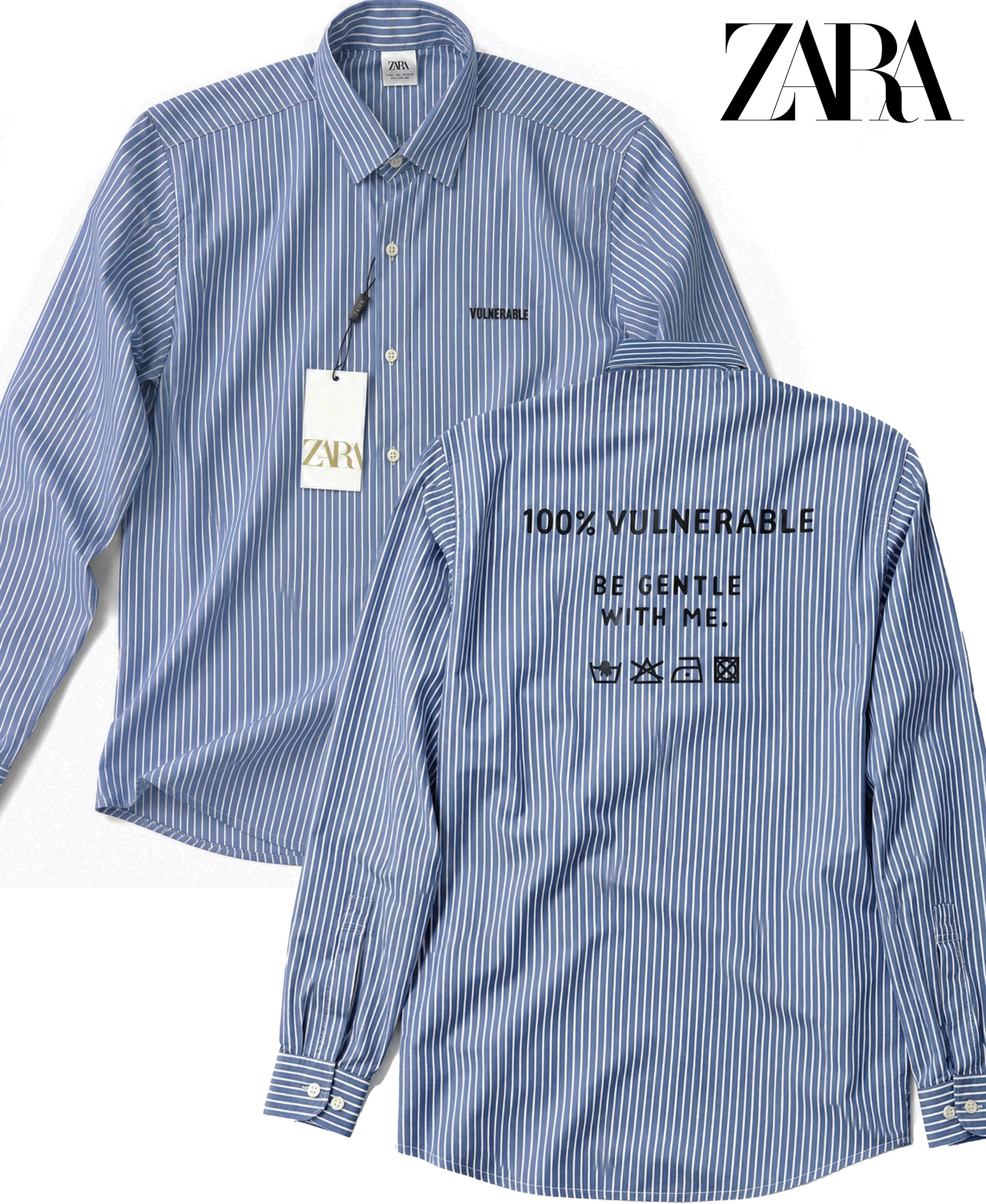 Premium Relaxed Fit Printed Striped Shirt
