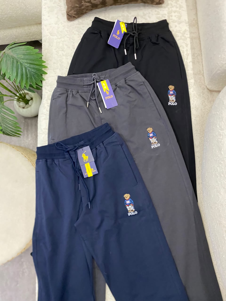 Premium Cotton Embroidered Track Pants