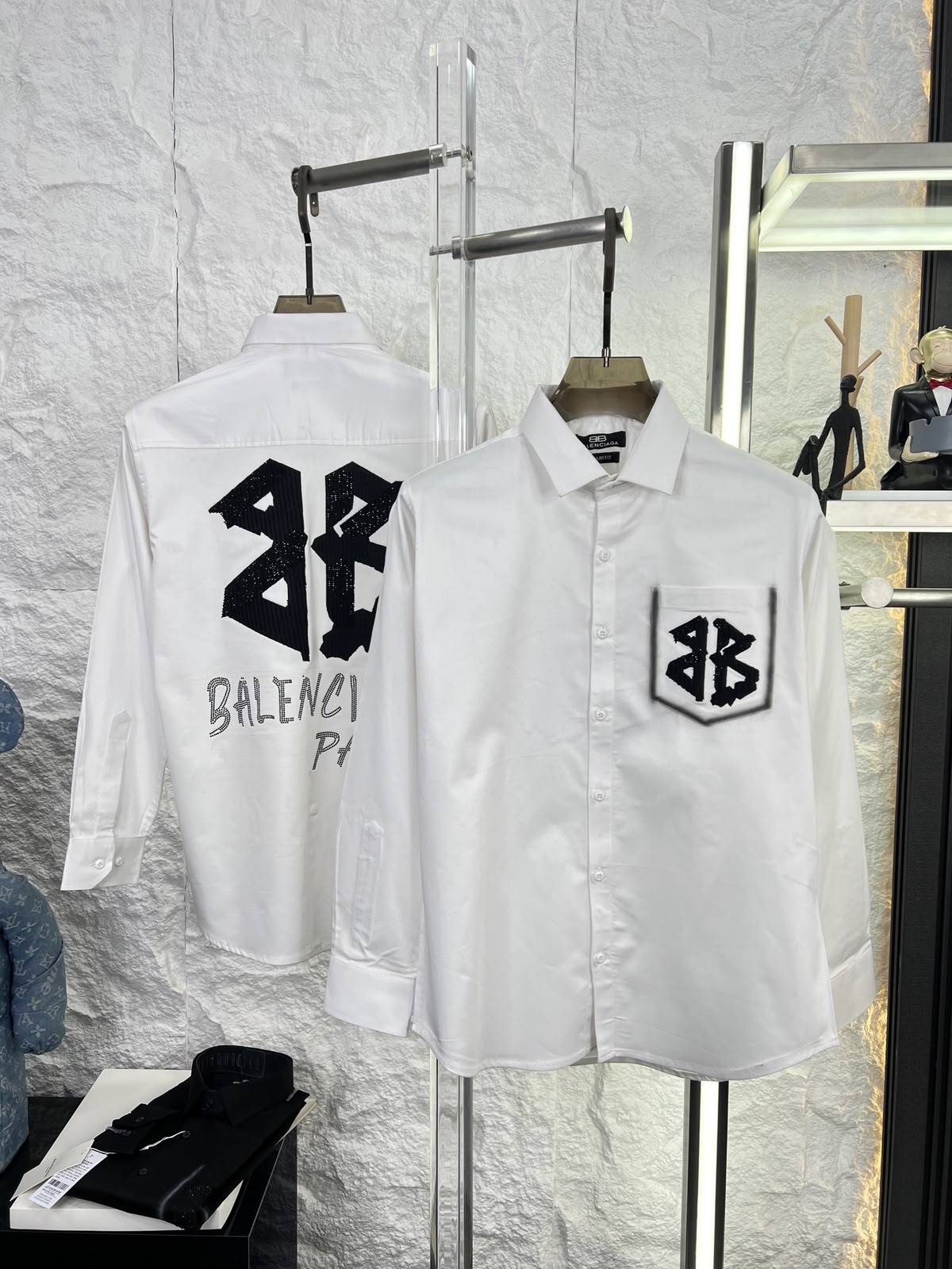 Premium Embroidered Cotton Satin Clubwear Shirt