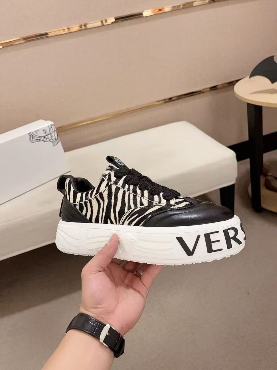 Premium Chunky Animal Print Sneakers